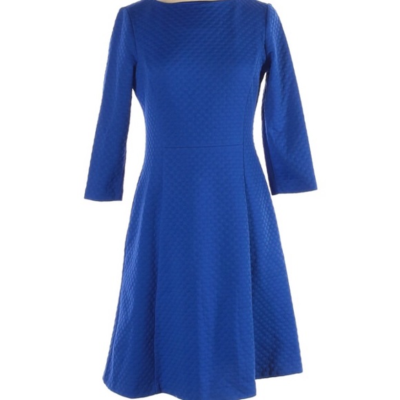 - VINCE CAMUTO- Royal Blue A-line Dress . - Picture 3 of 4